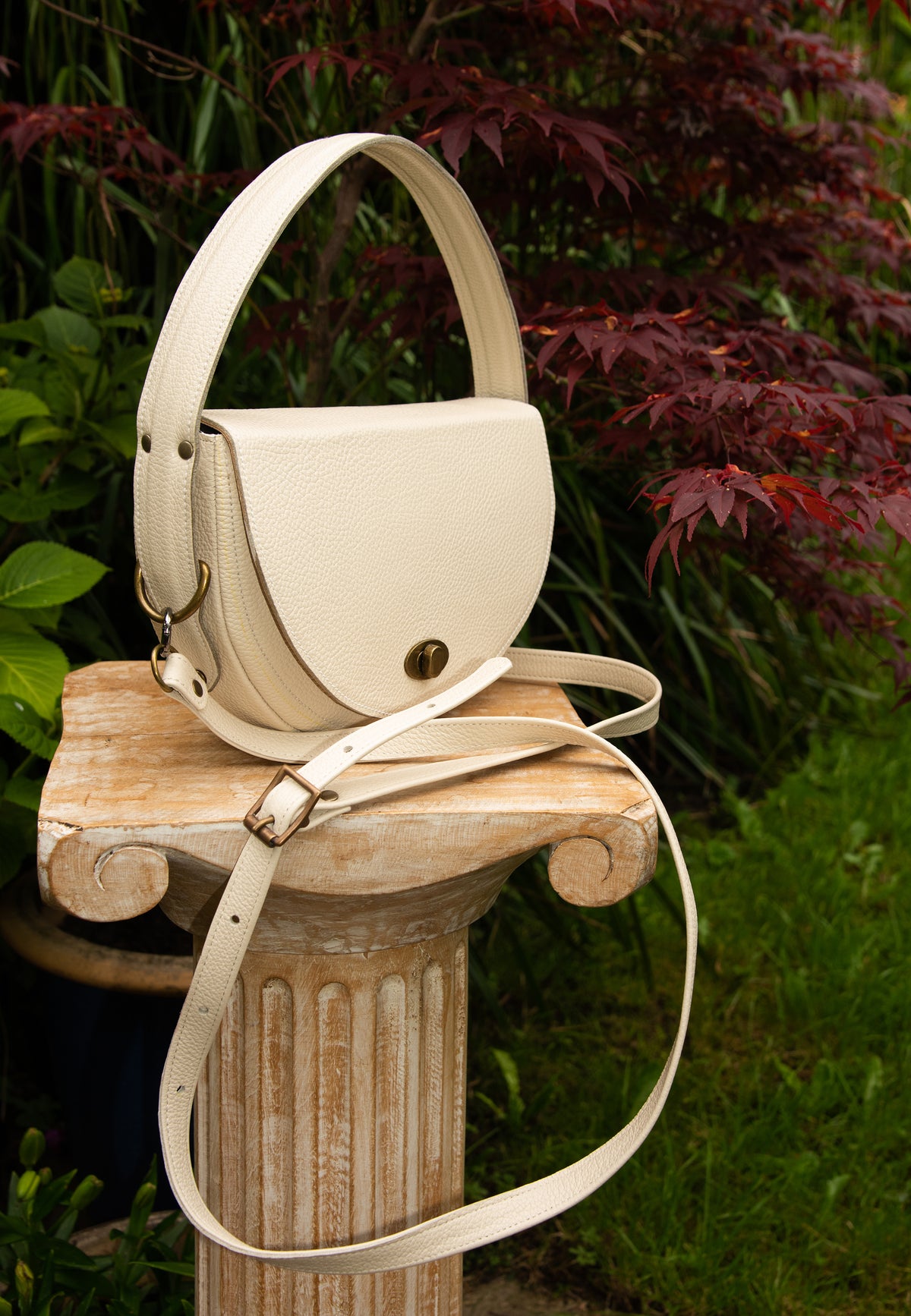 Selene bag in Italian pebble leather