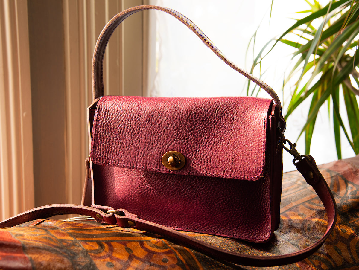 Collette crossbody  burgundy bag