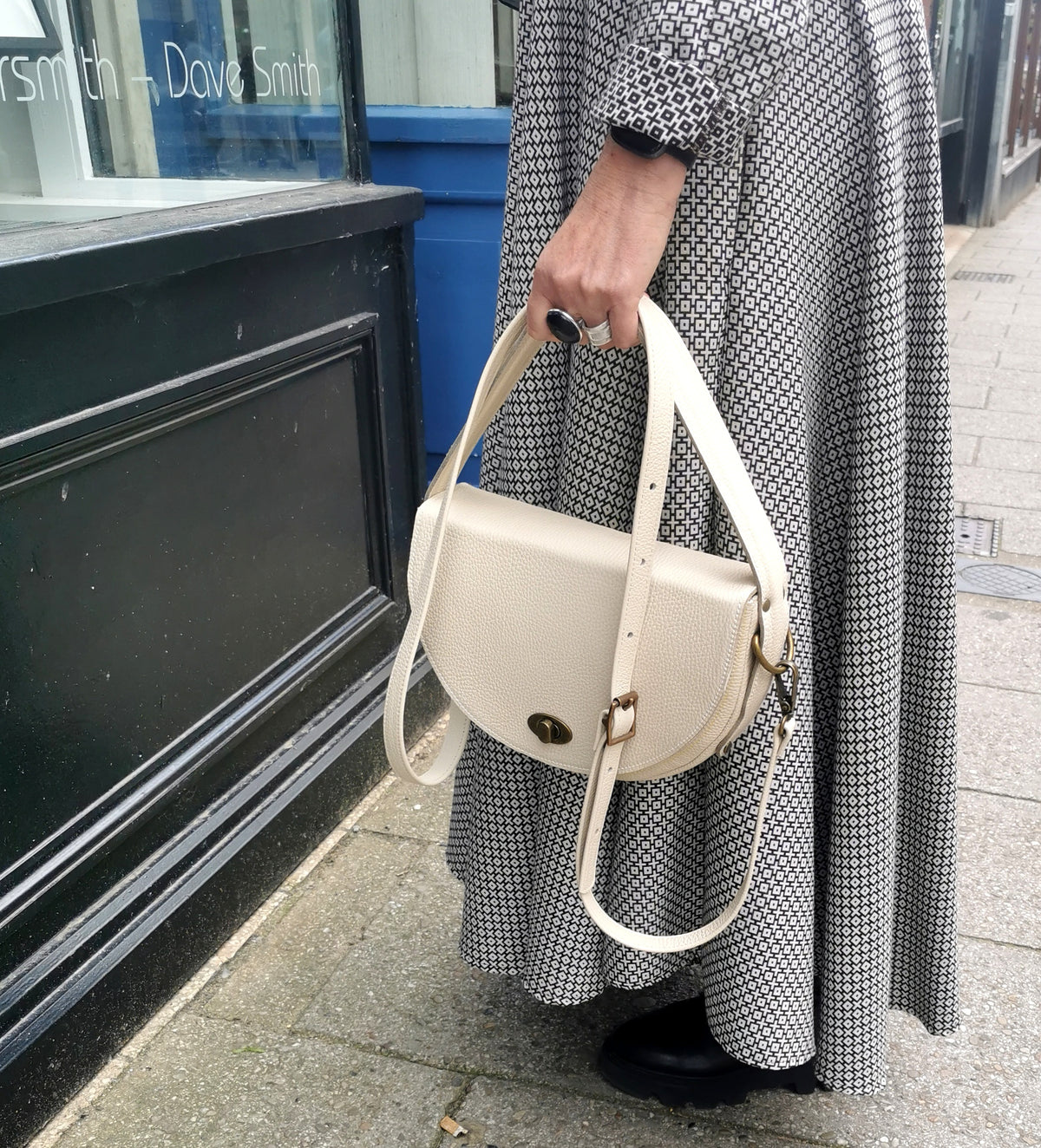 Selene bag in Italian pebble leather