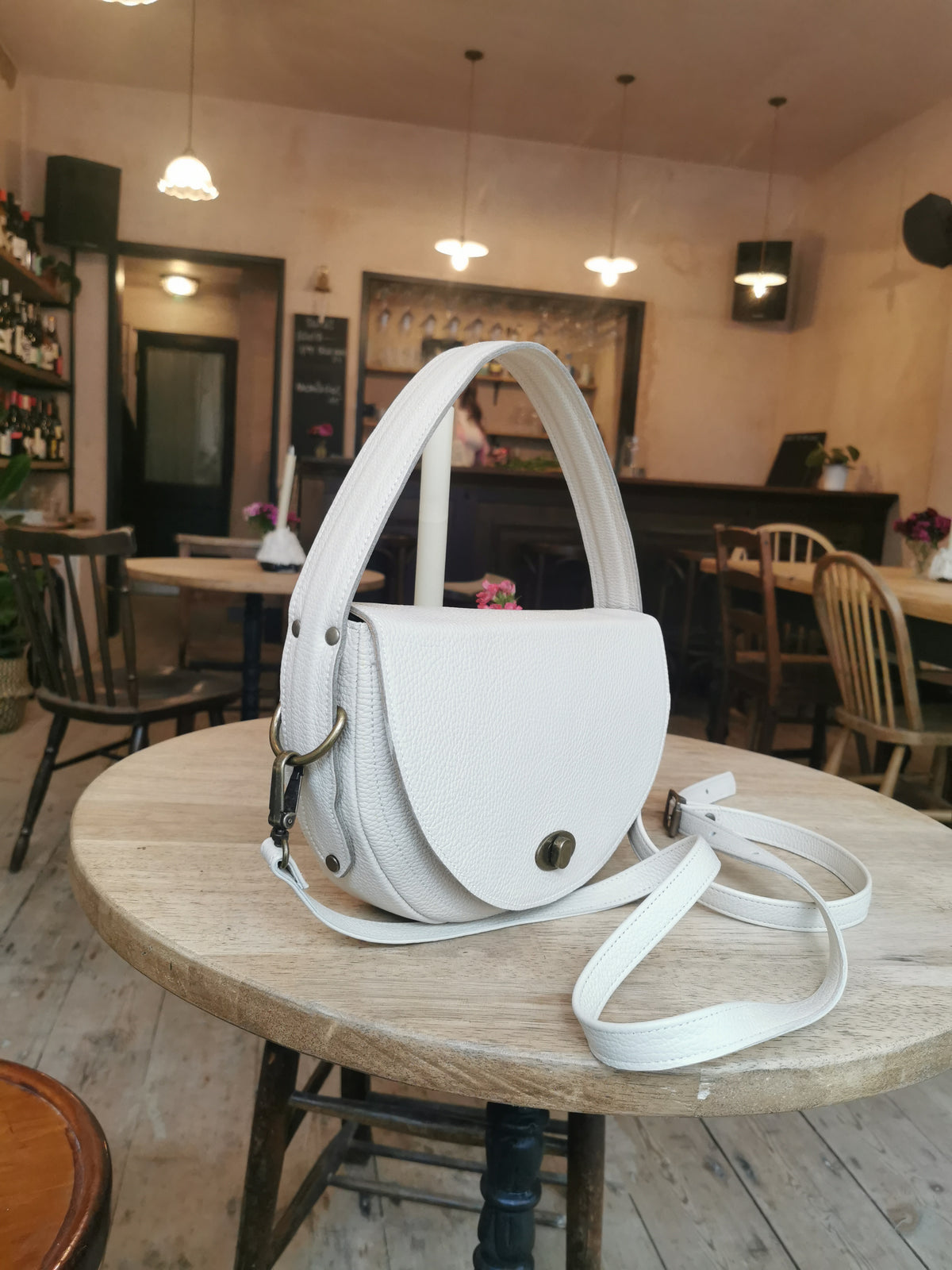 Selene bag in Italian pebble leather
