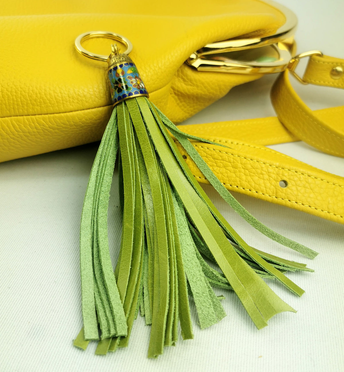 Thimble Tassel key ring/ bag charm