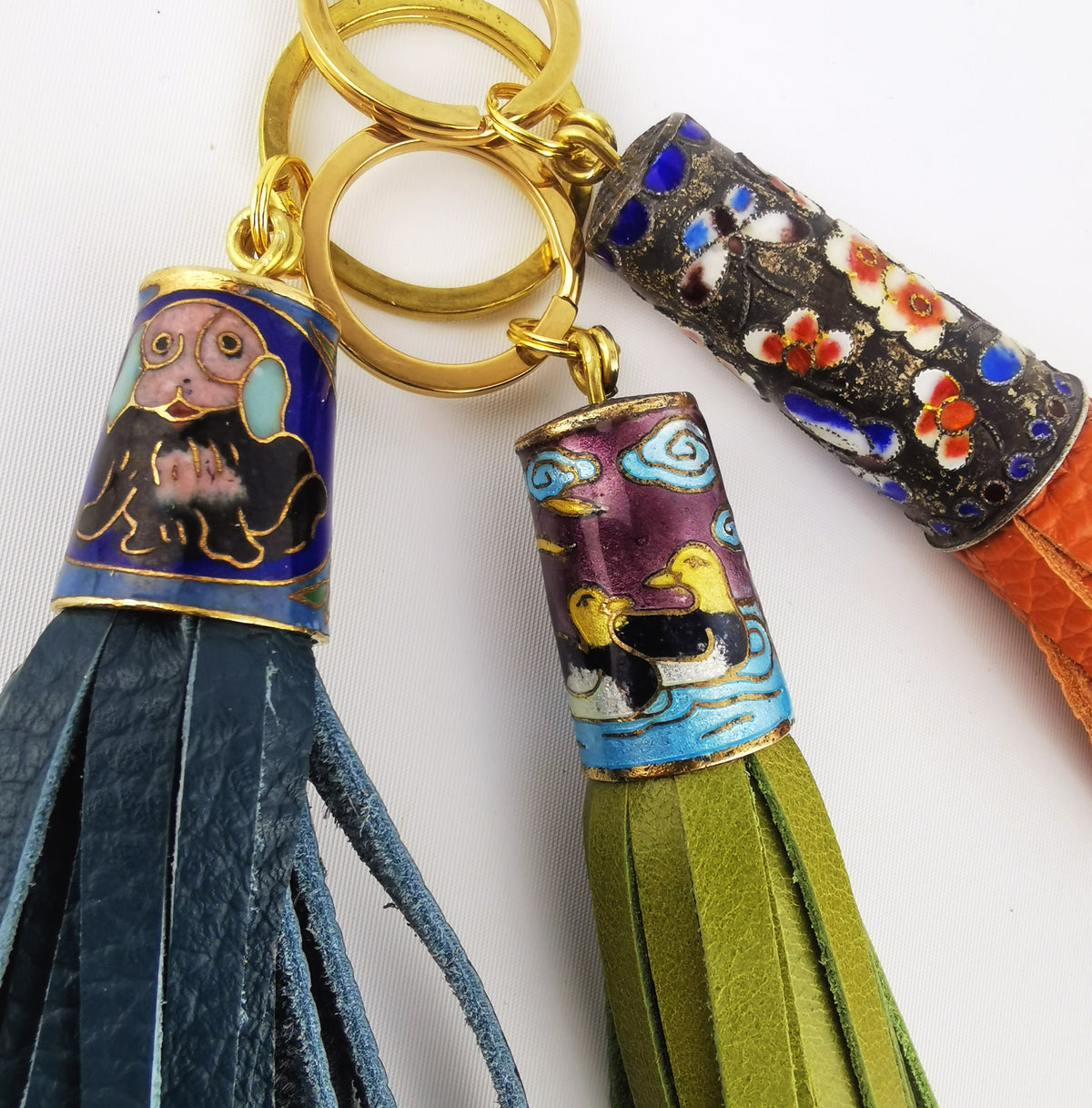 Thimble Tassel key ring/ bag charm