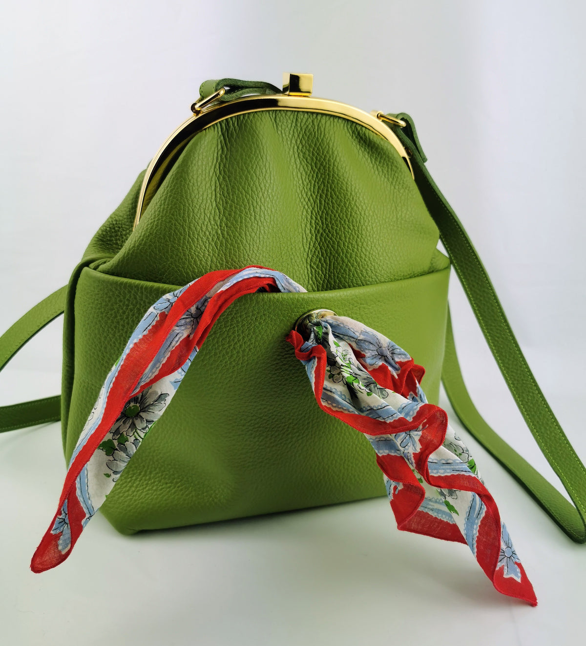 Emma rucksack in apple green