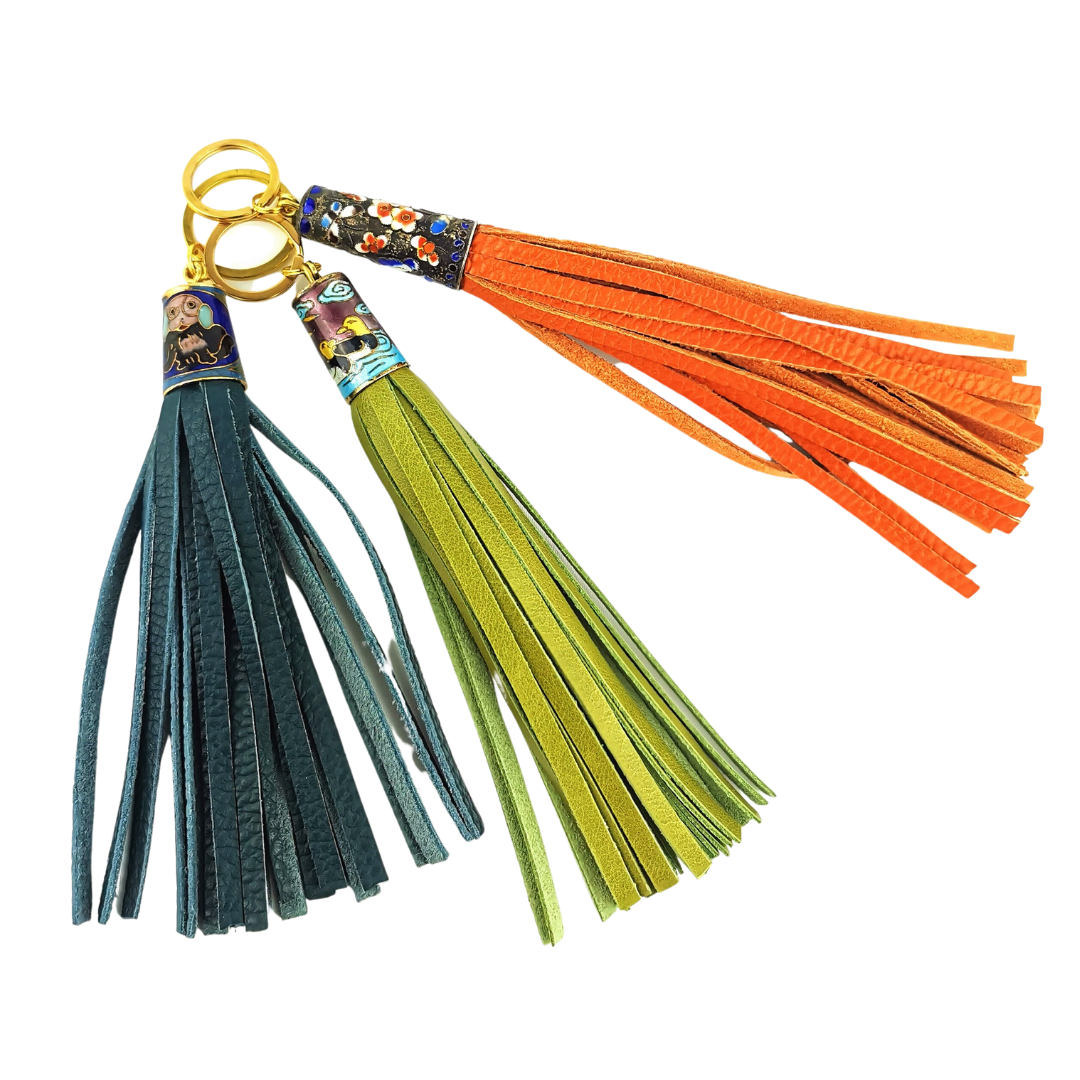Thimble Tassel key ring/ bag charm