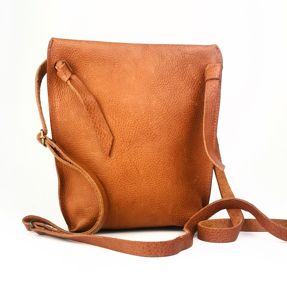 Bobbin Bag in tan vegetable tanned leather
